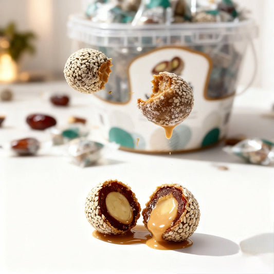 V a L -Dates with Tahini & Sesame
